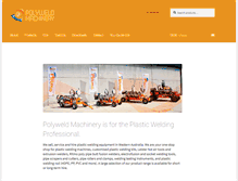 Tablet Screenshot of polyweldmachinery.com.au